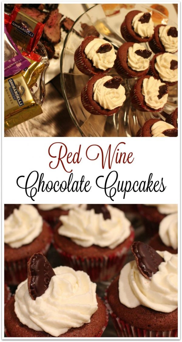 Red Wine Chocolate Cupcakes