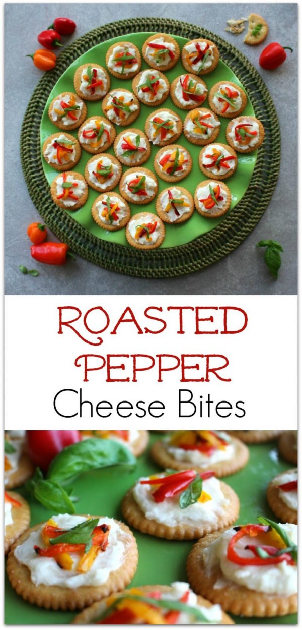 Roasted Pepper Cheese Bites