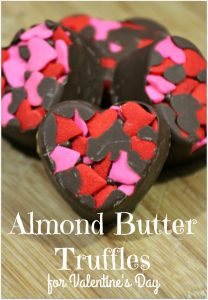 Almond Butter Truffles for Valentine's Day