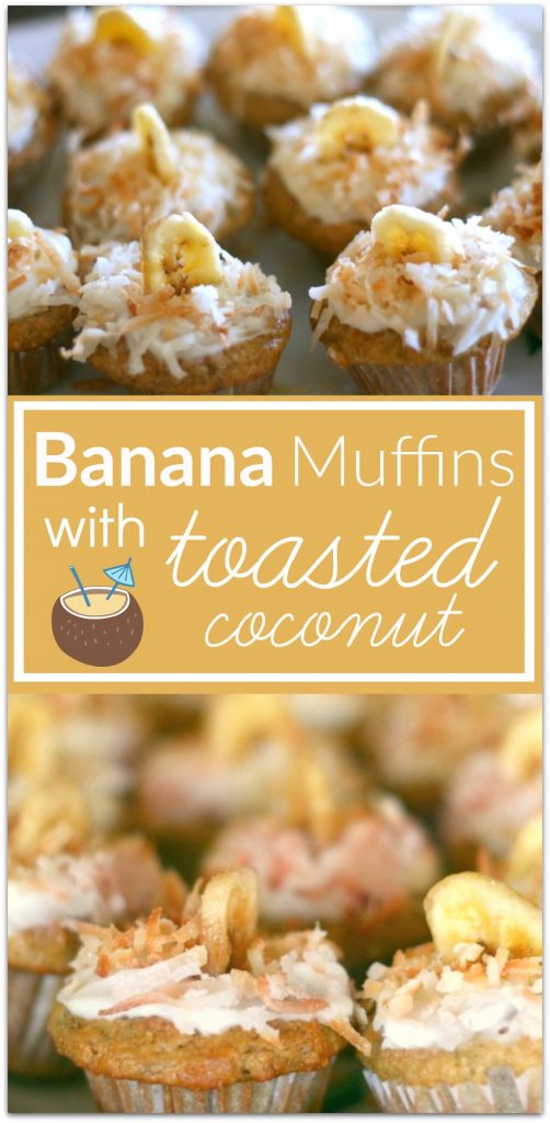 Banana Muffins with Toasted Coconut