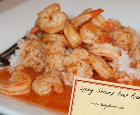 Spicy Shrimp over rice