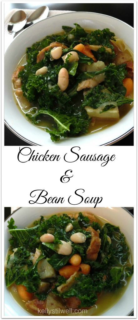 Hearty Chicken Sausage and Bean Soup